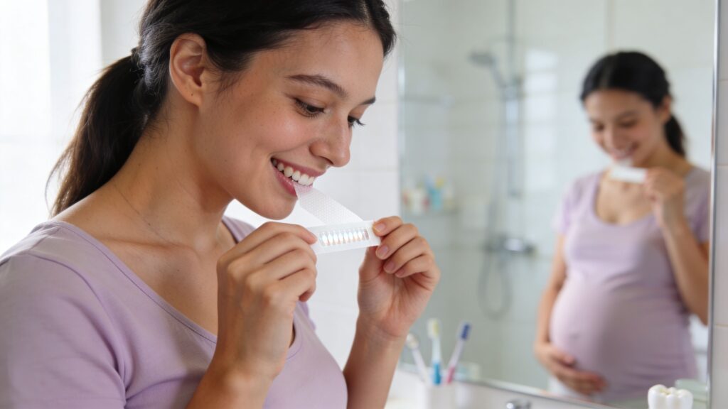 Teeth whitening strips safety during pregnancy